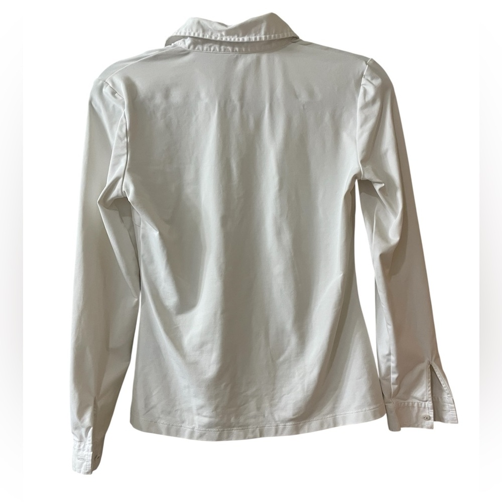 J. McLaughlin White Button Down Fitted Stretch Co… - image 3